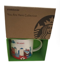 Starbucks You Are Here Collection Milano Italy Italia Ceramic Coffee Mug New Box