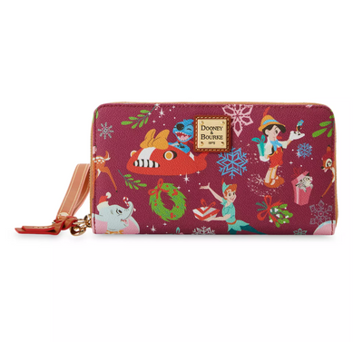 Disney Parks Classics Christmas Dooney & Bourke Wristlet Wallet New With Tags