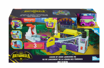 Disney FisherPrice DC Batwheels Legion of Zoom Launching HQ Playset New with Box