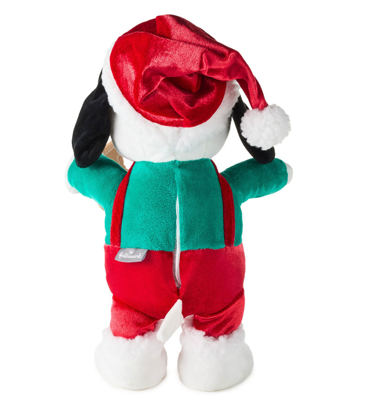 Hallmark Peanuts Santa Snoopy With Cookie Plush With Sound and Motion New w Tag