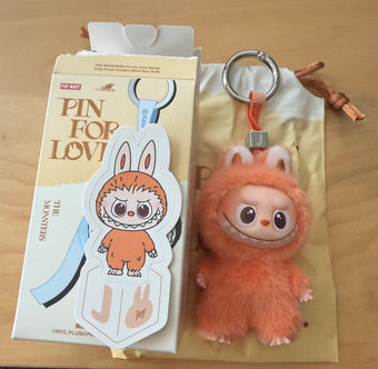 Pop Mart Labubu The Monsters Pin for Love Letter J Plush Keychain USA New