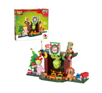 Brickcraft The Grinch Grinchmas Eve Fireplace Building Kit Toy New With Tag
