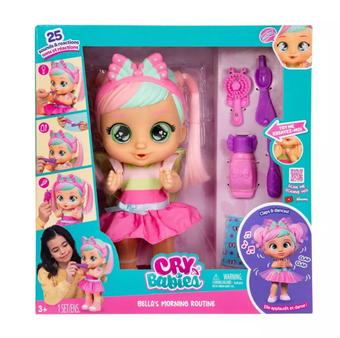 Cry Babies Bella's Morning Routine Interactive 13.6" Baby Doll Toy New with Tag