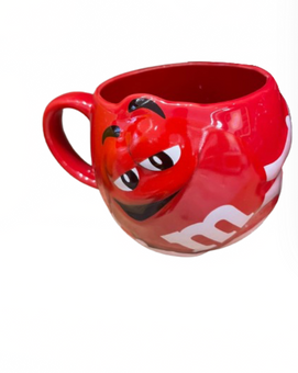 M&M's World Red Character 3D Sculpted Coffee 18oz Mug New