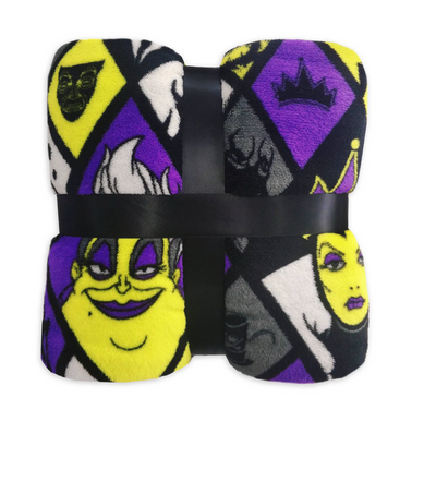 Disney Parks Villains Fleece Throw Blanket New with Tag