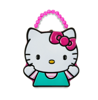 HELLO KITTY TIN with beaded handle Toy New With Tag