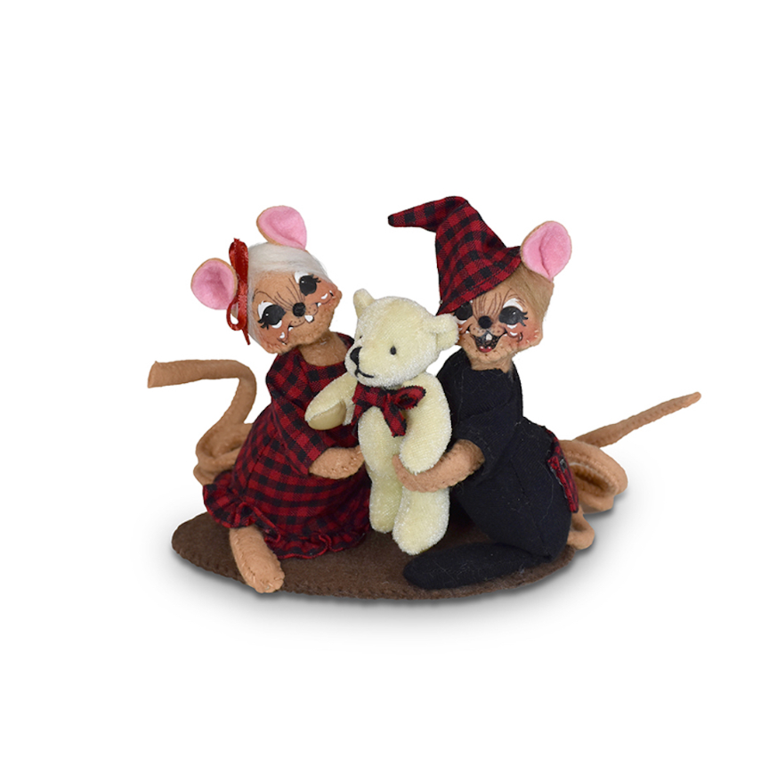 Annalee Dolls 2022 Christmas 5in Winter Woods PJ Mice Plush New with Tag