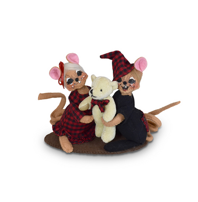 Annalee Dolls 2022 Christmas 5in Winter Woods PJ Mice Plush New with Tag