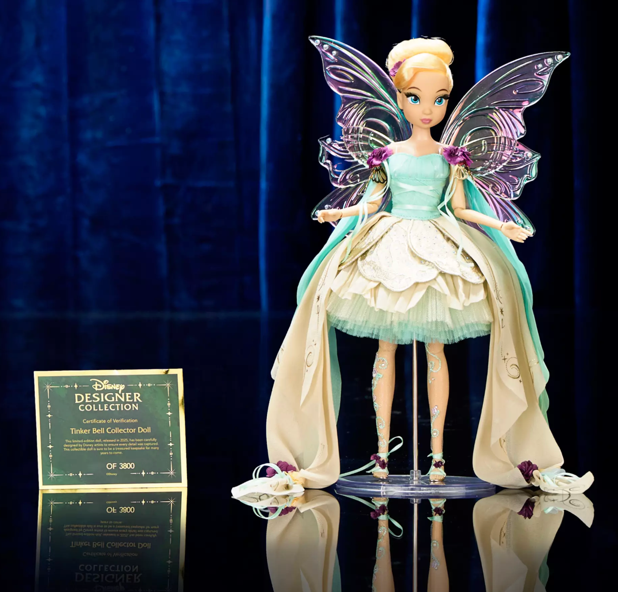 Disney Tinker Bell Limited Edition Doll Peter Pan Designer Collection Dance