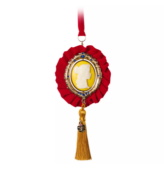 Disney Sketchbook Beauty and the Beast Spinning Cameo Christmas Ornament New Tag