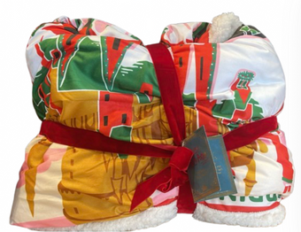 Universal Studios Harry Potter Hogsmeade for Christmas Throw Blanket New W Tag