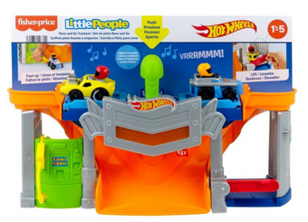 Fisher-Price Little People Hot Wheels Racetrack Toy New With Box