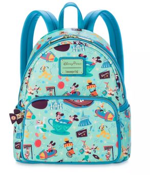 Disney Parks Mickey and Friends Play in the Park Loungefly Mini Backpack New
