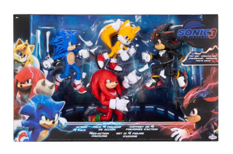 Sonic the Hedgehog 3 5" Action Figure Set - 4pk: Superheroes Toy New W Tag