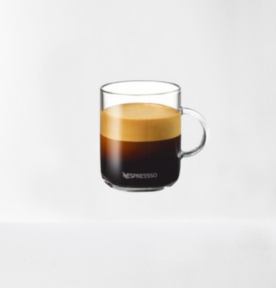 Nespresso Vertuo Espresso Coffee Glass Mug New with Box