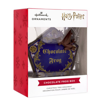 Hallmark Collectable Harry Potter Chocolate Frog Christmas Ornament New With Box