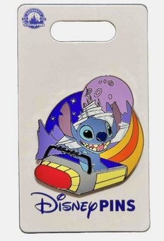 Disney Parks Stitch Space Mountain Roller Coaster Ride Vehicle Pin New With Tag