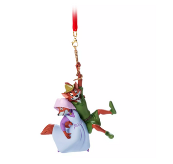 Disney Sketchbook Robin Hood and Maid Marian Christmas Ornament New with Tag