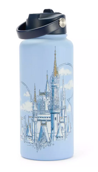 Disney Parks Walt Disney World 32 oz. Stainless Steel Water Bottle New with Tag