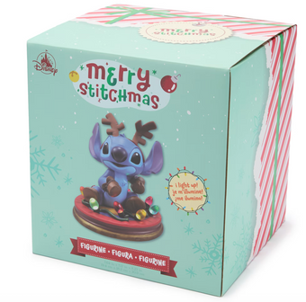 Disney Parks Stitch Light Up Festive Figure Lilo & Stitch New In Box