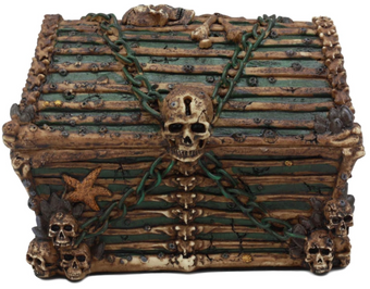 Disney Parks Summit Collection Davy Jones Chest Skull Jewelry Box New W Tag