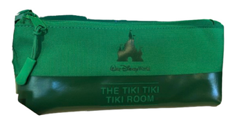 Disney Park Walt Disney World Logo Mania Tiki Tiki Room Pencil Case Green New