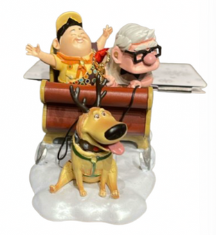 Disney Parks UP Stocking Carl Dug Sketchbook Christmas Ornament New With Tag