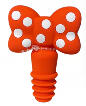 Disney Parks Mousewares Minnie Mouse Dots Bow Bottle Stopper New With Tag