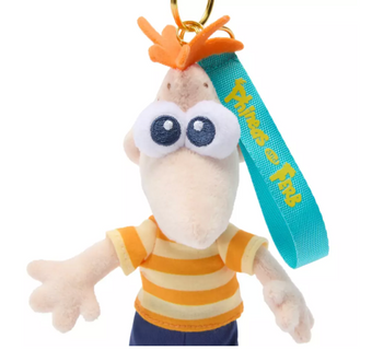 Disney Parks Phineas Flynn Plush Keychain Bag Charm Phineas and Ferb 8'' New Tag