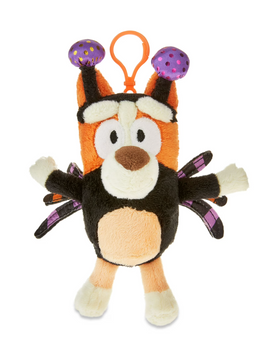 Disney Bluey Halloween Bingo Spider Costume Plush Backpack Clip 6.5" New