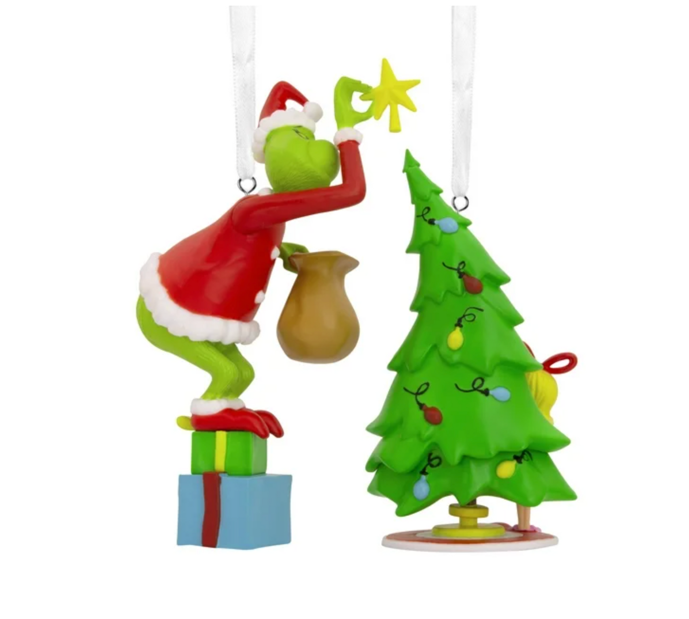 Hallmark How the Grinch Stole Christmas Grinch Cindy-Lou Who Christmas Ornaments