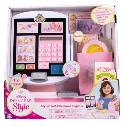 Disney Princess Stylin' Self Check Out Cash Register Toy New With Box