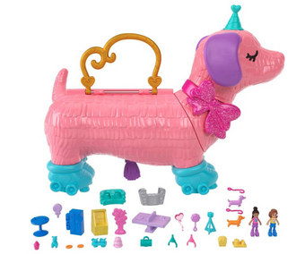 Polly Pocket Puppy Party Playset with 2 Dolls Toy New With Box