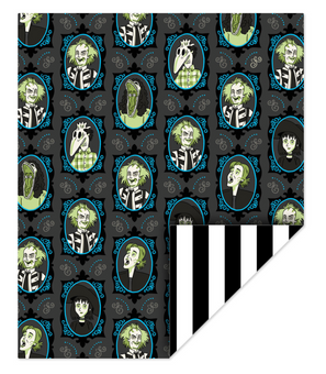 Hallmark Beetlejuice Glow-in-the-Dark Throw Blanket, 50x60 New With Tag