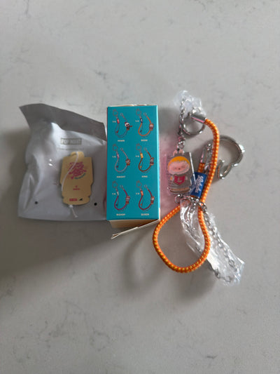 Pop Mart Labubu The Monsters Let's Checkmate Rook Pendant Keychain Charm New