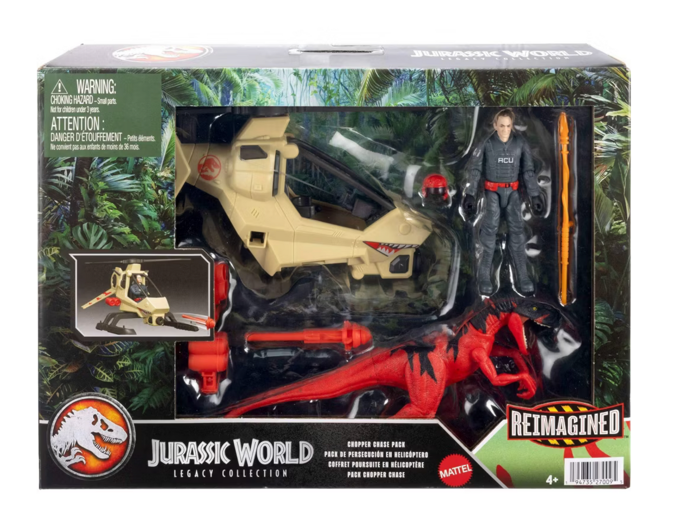 Jurassic World Legacy Collection Reimagined Chopper Chase Pack Toy