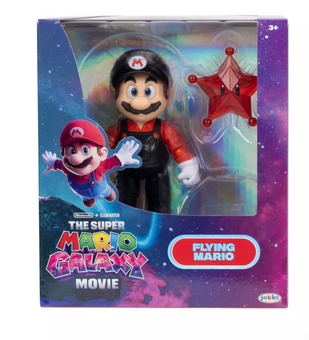 The Super Mario Galaxy Movie 5" Figure Series Flying Mario Figure Toy New W Box