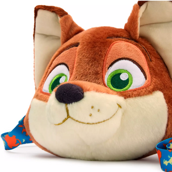Disney Parks Nick Wilde Plush Crossbody Bag – Zootopia New With Tag