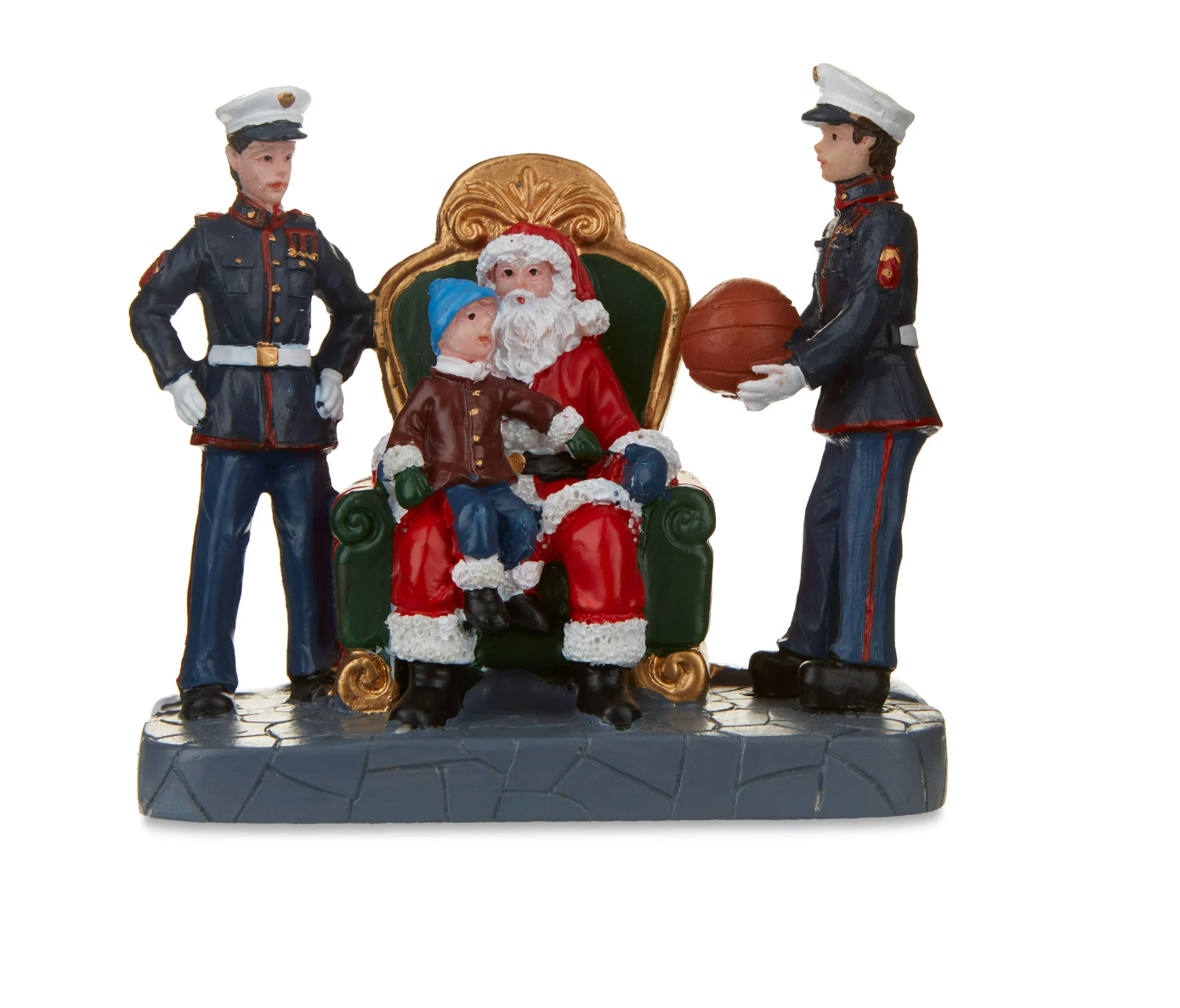 Holiday Time Walmart Toys for Tots Visit with Santa Figurine Christmas Village