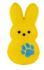 PEEPS 11 inch Yellow Bunny Nylon Plush Dog Toy Easter New with Tag