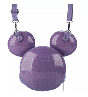 Disney Parks Mickey Mouse Molded Loungefly Bag – Purple New With Tag