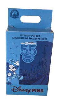 Disney Parks Walt Disney World 55 Magical Years Mystery Pin Set box New With Tag
