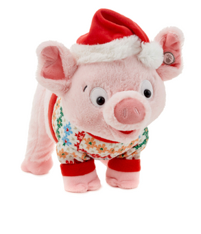 Hallmark Christmas Squealings Pig Plush With Sound and Motion New with Tag