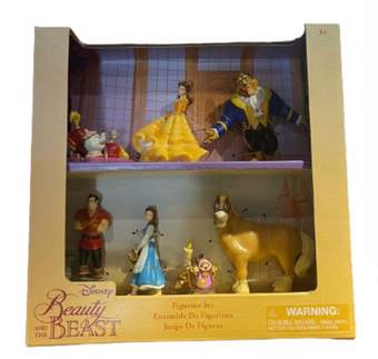 Disney Parks Princess Belle Beauty & the Beast Figurine Playset Toy New With Box