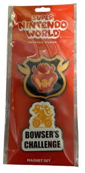 Universal Studios Super Nintendo World Bowser Challenge Magnet Set New With Tag