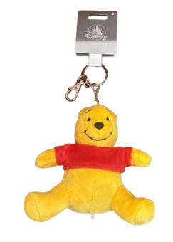 Disney Parks Winnie The Pooh Plush Keychain New With Tag
