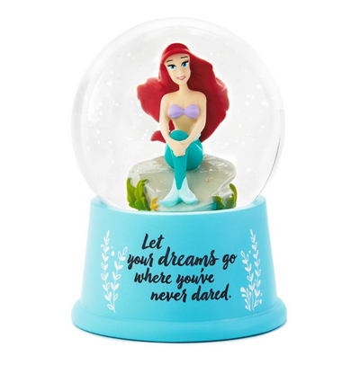 Hallmark Disney Princess The Little Mermaid Ariel Dare to Dream Snow Globe New
