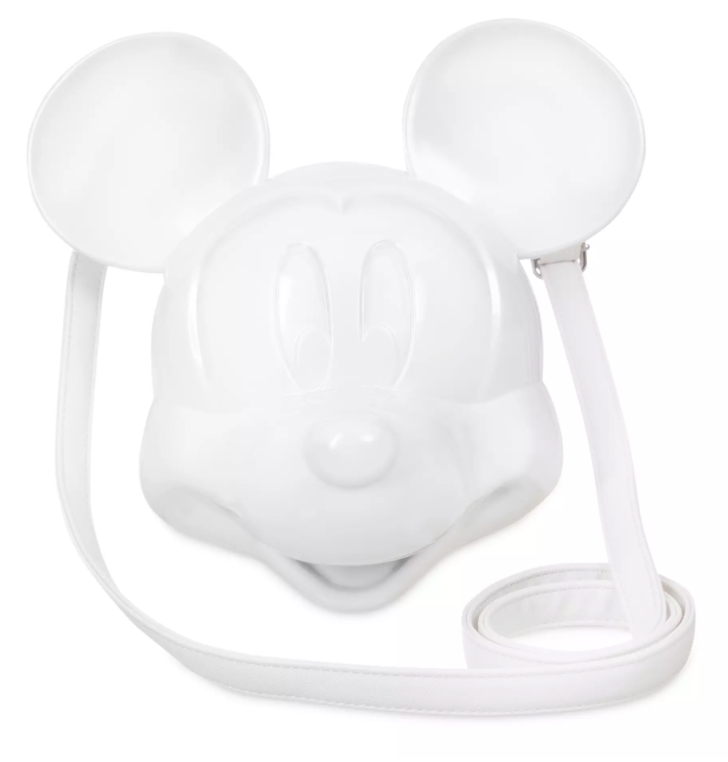 Disney Parks Mickey Mouse Molded Loungefly Crossbody Bag – White New W Tag
