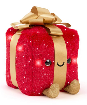 FAO Schwarz 10" Glow Brights Present Plush Toy New with Tag