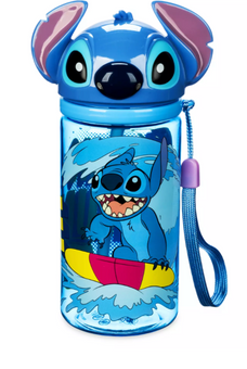 Disney Parks Stitch Figural Water Bottle - Lilo & Stitch New with Tag